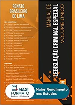 Manual de legislação criminal especial : volume único